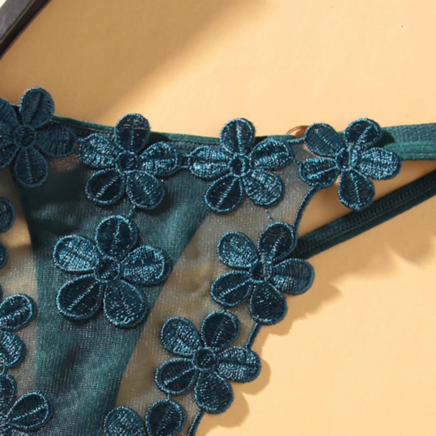 Stebcece 女性マッサージ Gストリング Tバックパンティ 真珠ビーズ Tバック