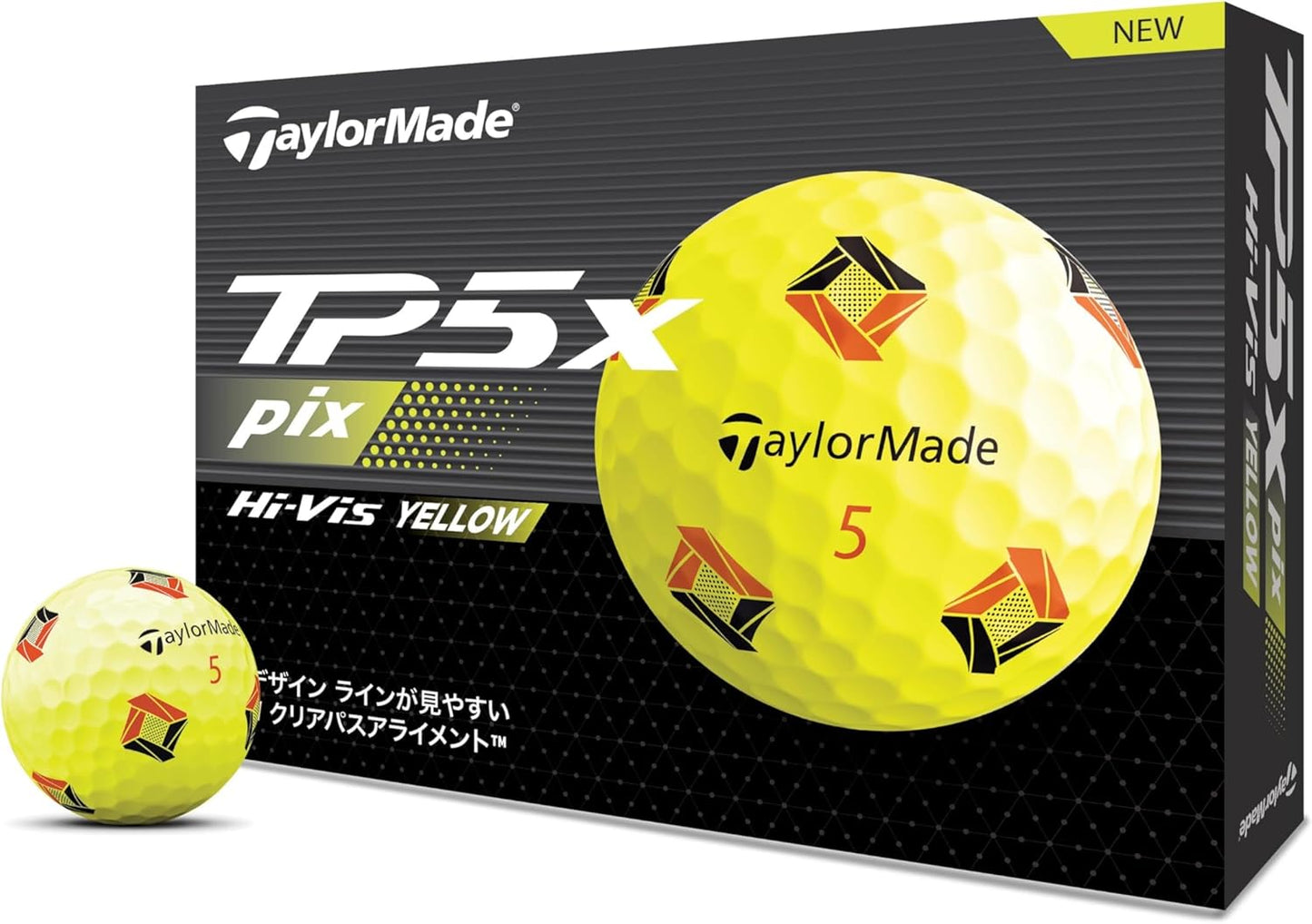 テーラーメイド(TAYLOR MADE) TMJ24 TP5/TP5 pix/TP5x/TP5x pix JPN 12個入り ゴルフボール 2024年モデル