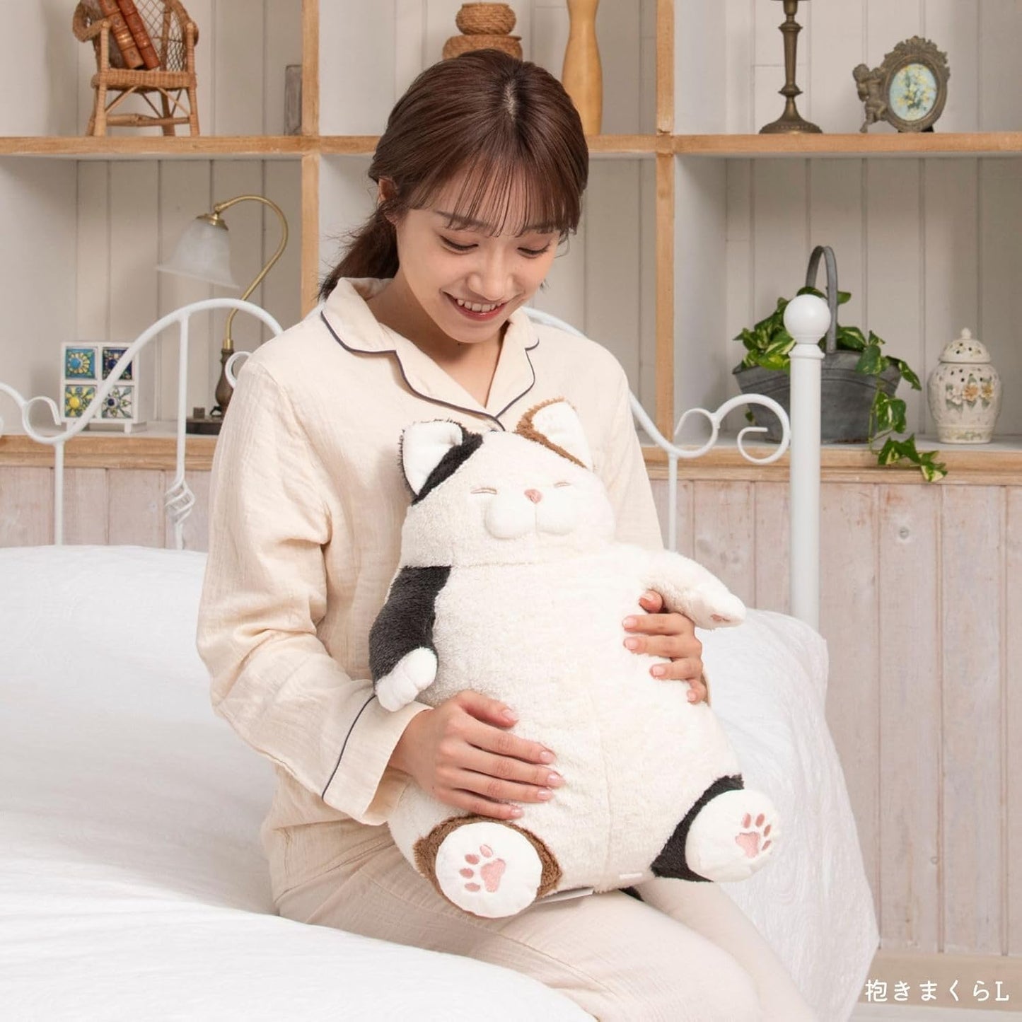 りぶはあと はちわれのかつお 抱き枕 ぬいぐるみ Mサイズ 全長約26cm