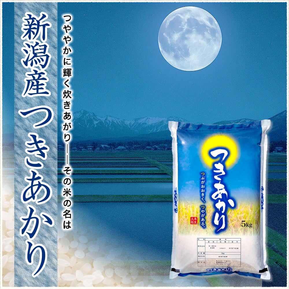 新米 令和7年産 新潟産 つきあかり 10kg(5kg×2袋)