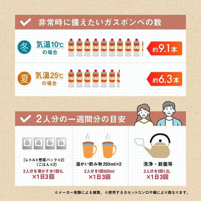 岩谷産業(Iwatani Sangyo)イワタニ カセットガス 専用ボックス入り 12本組 CB-250-OR-12BOX