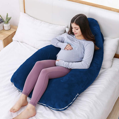 Awesling U字型抱き枕 全身枕 授乳クッション グレー