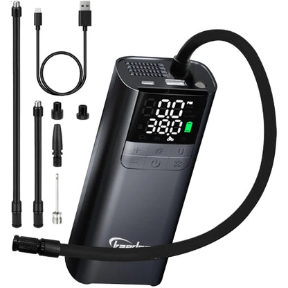 Kaedear(カエディア) バイク 空気入れ バイク用 エアポンプ 電動 エアーポンプ 電動空気入れ 充電式 usb スマートエアポンプ 2000mah×2 合計4000mah/14.8wha 150PSI typeC オートバイ 自転車 車 モバイルコンプレッサー KDR-AP1