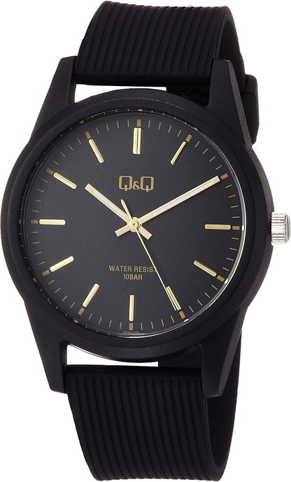 [シチズン Q&Q] 腕時計 アナログ 防水 ウレタンベルト VS40-002 メンズ ブラック