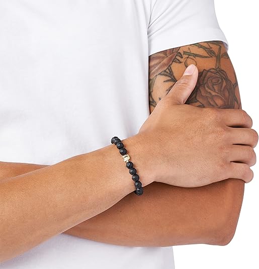 Diesel オールジェンダー ステンレススチールブレスレット, One Size, 金属, 宝石なし