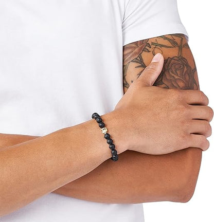 Diesel オールジェンダー ステンレススチールブレスレット, One Size, 金属, 宝石なし