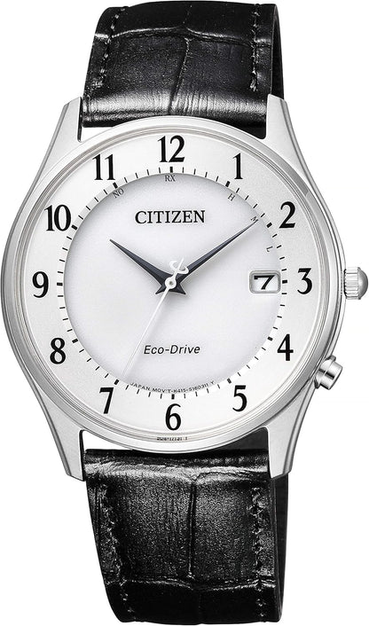 [CITIZEN] 腕時計 CITIZEN COLLECTION (電波時計/防水/薄型) AS1064-53E 光発電エコ・ドライブ NIGHT COLOUR EDITION サファイアガラス メンズ ビジネス アナログ シンプル 日付 秒針ブラック 黒 電波ソーラー