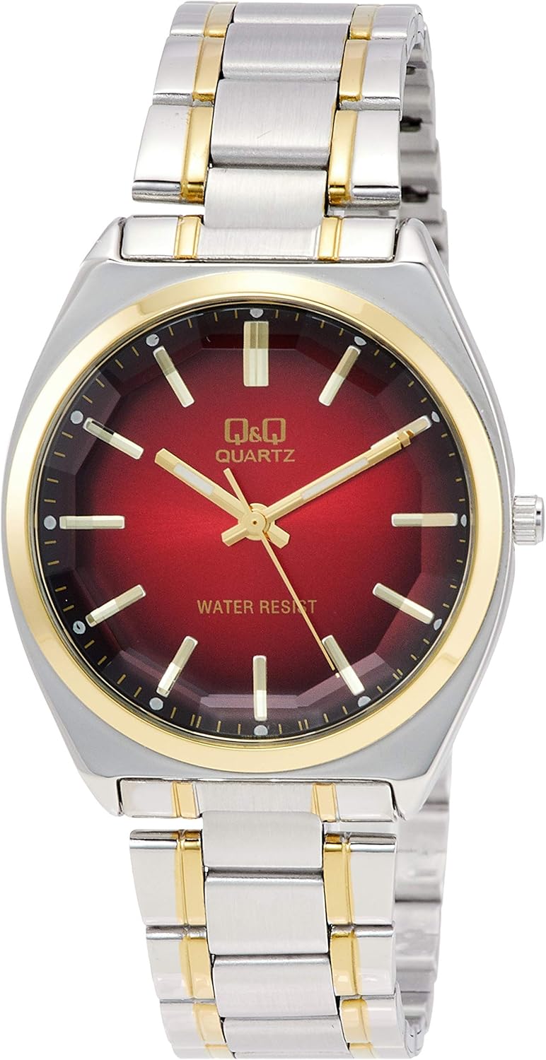 [シチズン Q&Q] 腕時計 アナログ 防水 メタルバンド QB78-201 メンズ シルバー