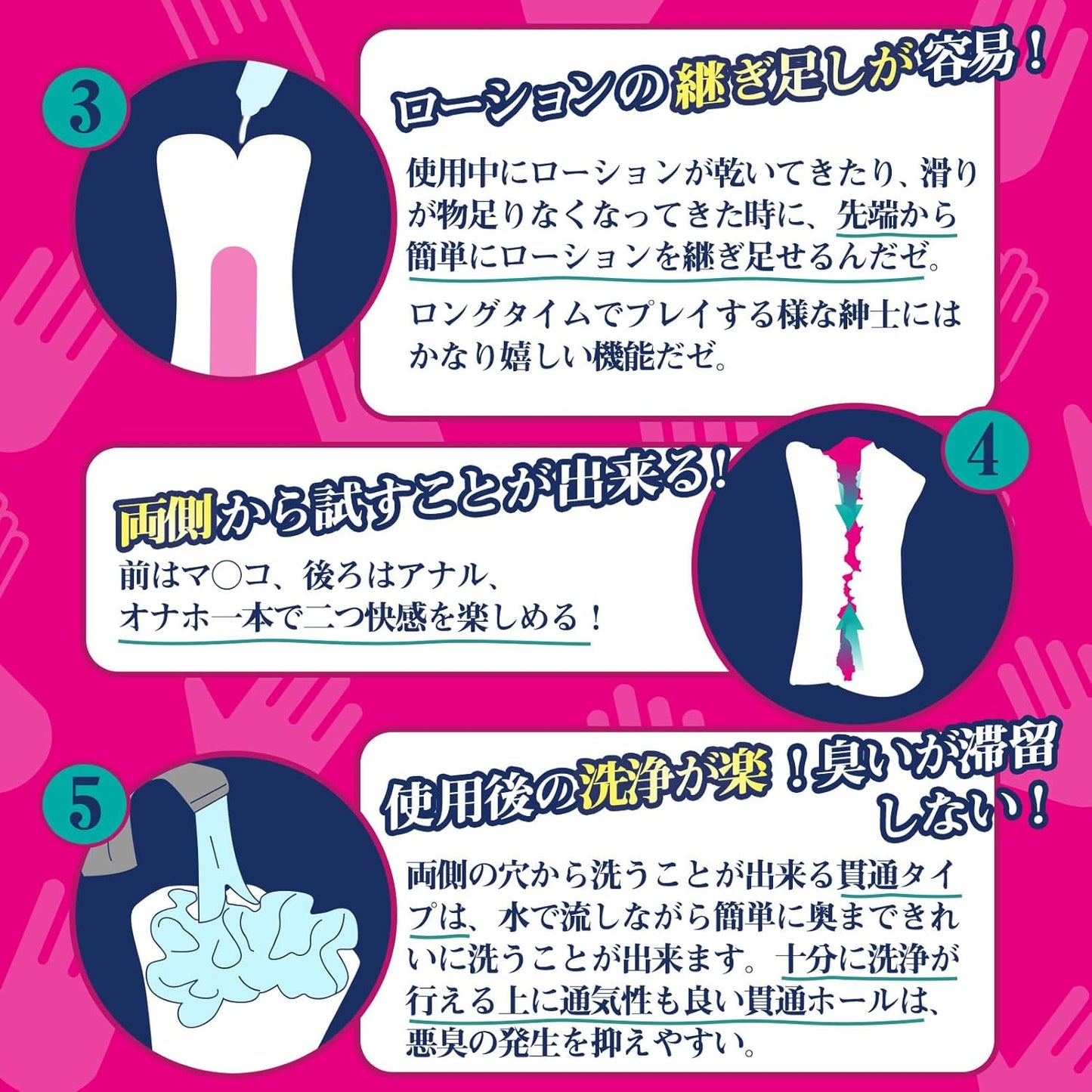 【寝取られ日記】2穴リアル構造オナホール｜強刺激きつめ貫通タイプ｜670g高重量・高密度素材｜男性用アダルトグッズ