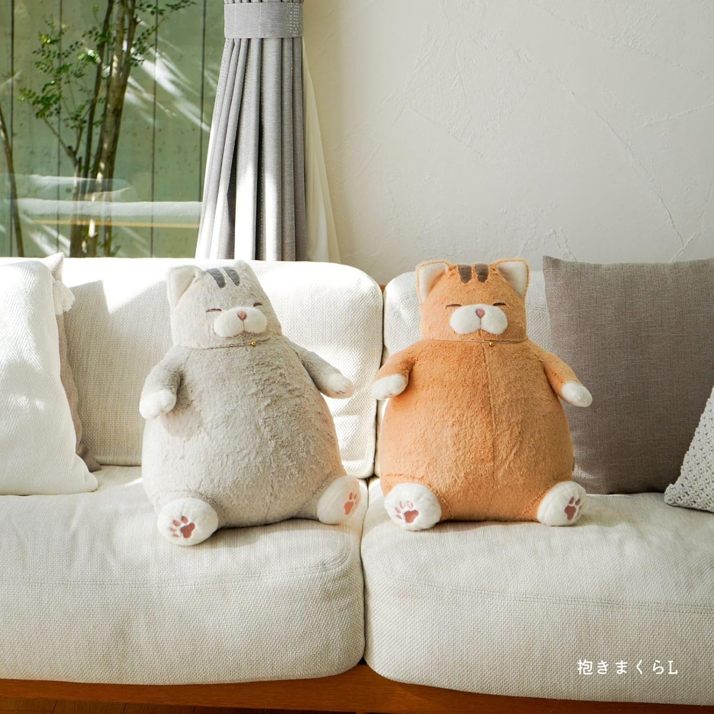 りぶはあと はちわれのかつお 抱き枕 ぬいぐるみ Mサイズ 全長約26cm