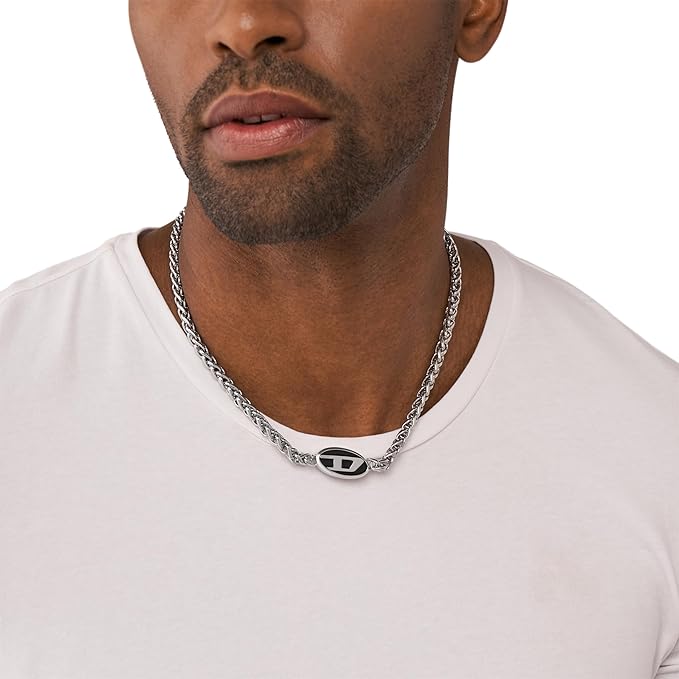 Diesel（ディーゼル）ステンレス製チェーンネックレス メンズ