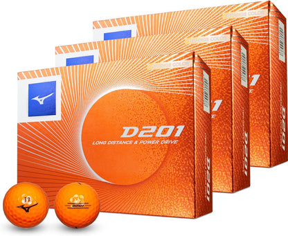 MIZUNO(ミズノ) ゴルフボール D201 飛距離追及型ボール 対応ヘッドスピード35m/s以上 ソフトなフィーリング 2ピース構造