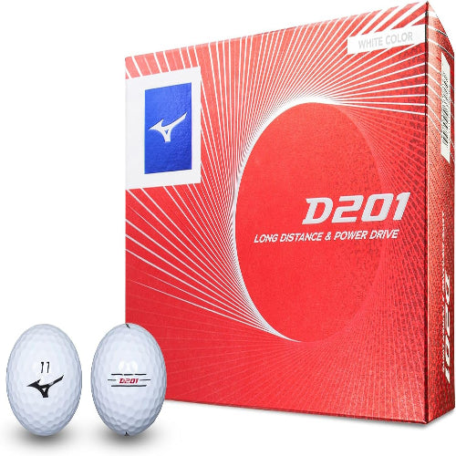MIZUNO(ミズノ) ゴルフボール D201 飛距離追及型ボール 対応ヘッドスピード35m/s以上 ソフトなフィーリング 2ピース構造