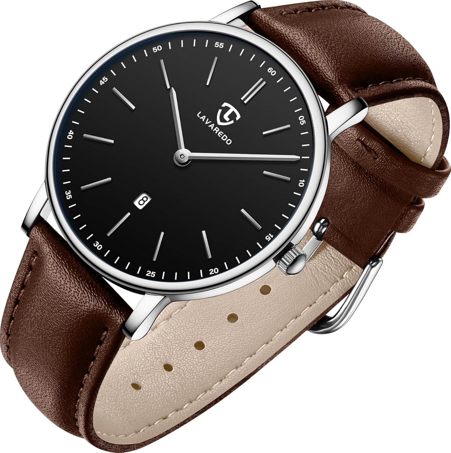 [BEN NEVIS] 腕時計 メンズ シンプル おしゃれ 薄型 カジュアル 日付表示 防水 アナログ クォーツ時計 メッシュ バンド ブラック