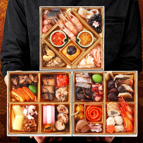 【翌日発送】島の人 北海道の高級海鮮おせち うすゆき 3人前 3段重 40品 6.5寸