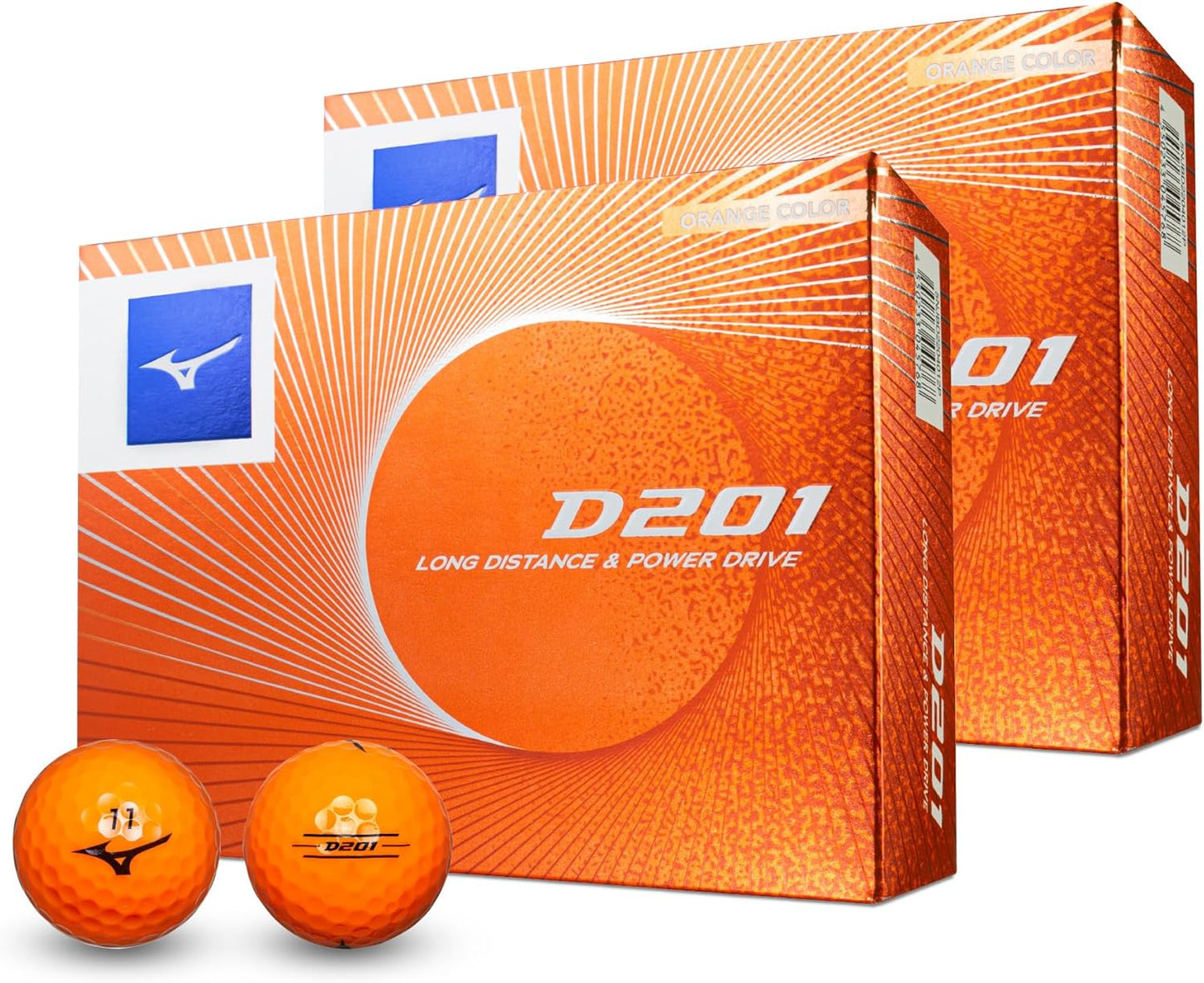MIZUNO(ミズノ) ゴルフボール D201 飛距離追及型ボール 対応ヘッドスピード35m/s以上 ソフトなフィーリング 2ピース構造