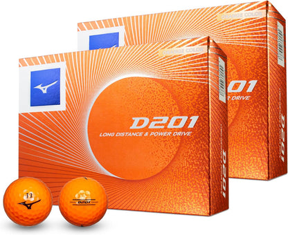 MIZUNO(ミズノ) ゴルフボール D201 飛距離追及型ボール 対応ヘッドスピード35m/s以上 ソフトなフィーリング 2ピース構造