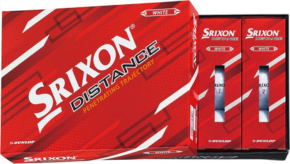 DUNLOP(ダンロップ) ゴルフボール SRIXON DISTANCE9 2022年モデル 1ダース(12個入り) ホワイト/パッションイエロー