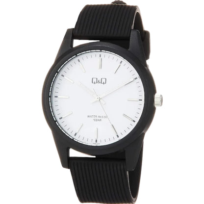 [シチズン Q&Q] 腕時計 アナログ 防水 ウレタンベルト VS40-002 メンズ ブラック