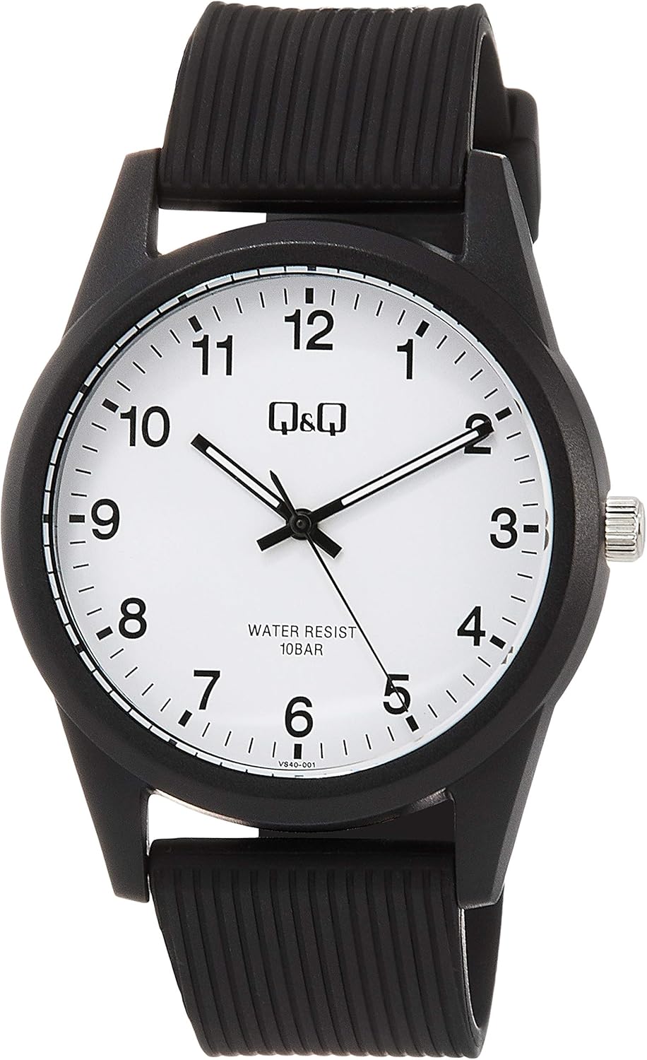 [シチズン Q&Q] 腕時計 アナログ 防水 ウレタンベルト VS40-002 メンズ ブラック