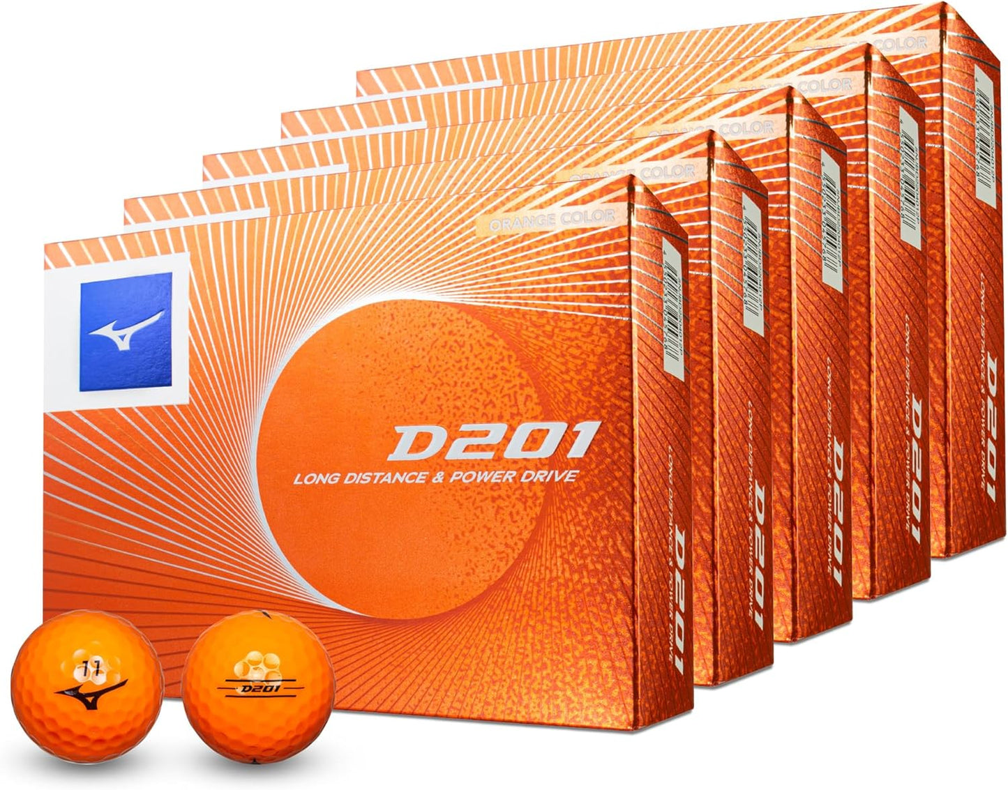 MIZUNO(ミズノ) ゴルフボール D201 飛距離追及型ボール 対応ヘッドスピード35m/s以上 ソフトなフィーリング 2ピース構造