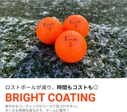 TRUST トラスト ゴルフボール Panther パンサー ウレタンカバー 1ダース12個 / 4ダース48個 オレンジ