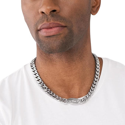 Diesel（ディーゼル）ステンレス製チェーンネックレス メンズ