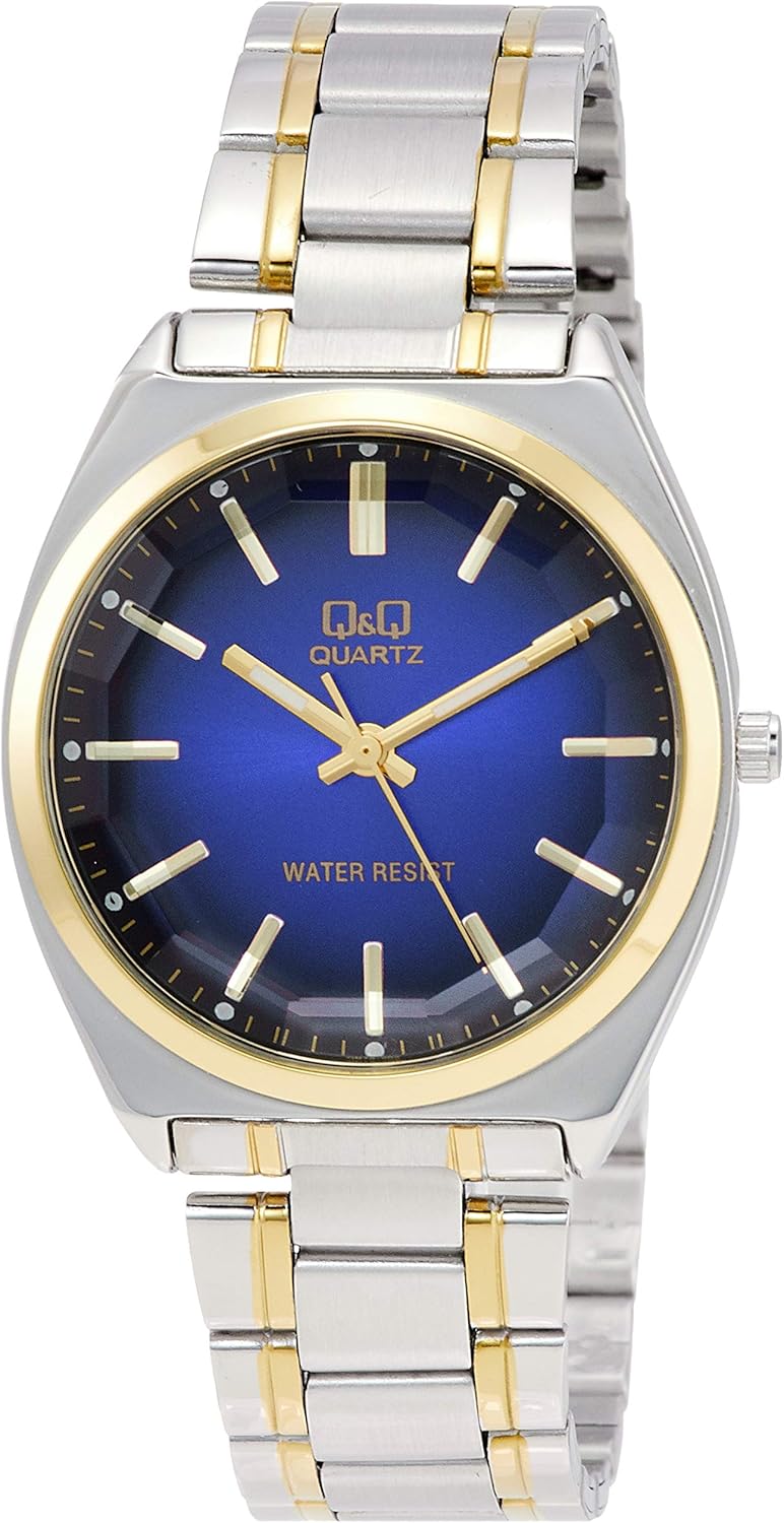 [シチズン Q&Q] 腕時計 アナログ 防水 メタルバンド QB78-201 メンズ シルバー