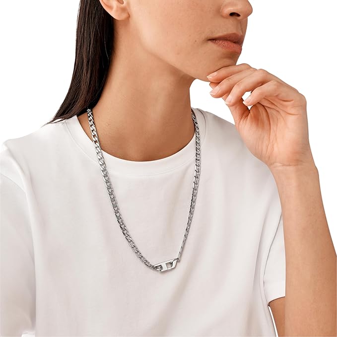 Diesel（ディーゼル）ステンレス製チェーンネックレス メンズ