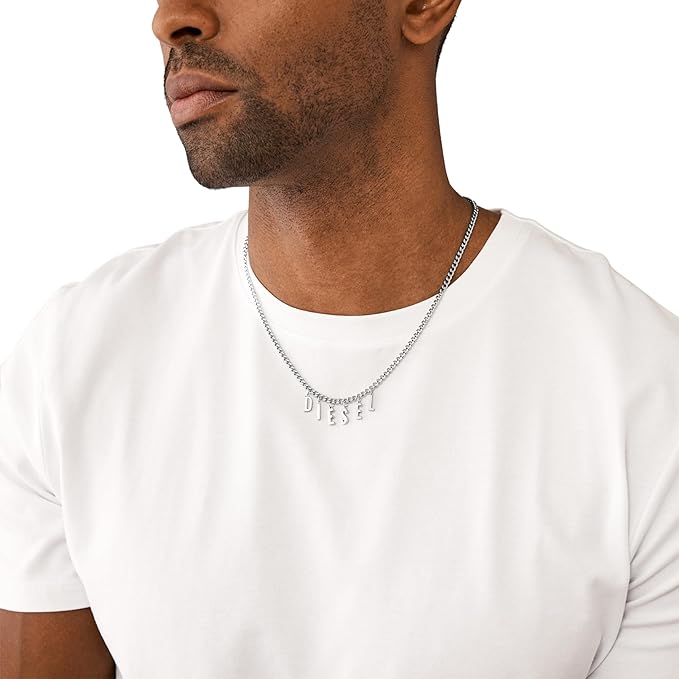 Diesel（ディーゼル）ステンレス製チェーンネックレス メンズ