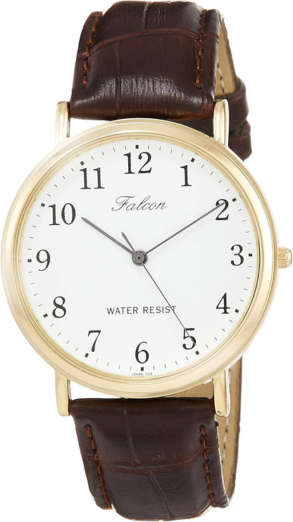 [シチズン Q&Q] 腕時計 アナログ 防水 革ベルト QA36-102 メンズ ブラック