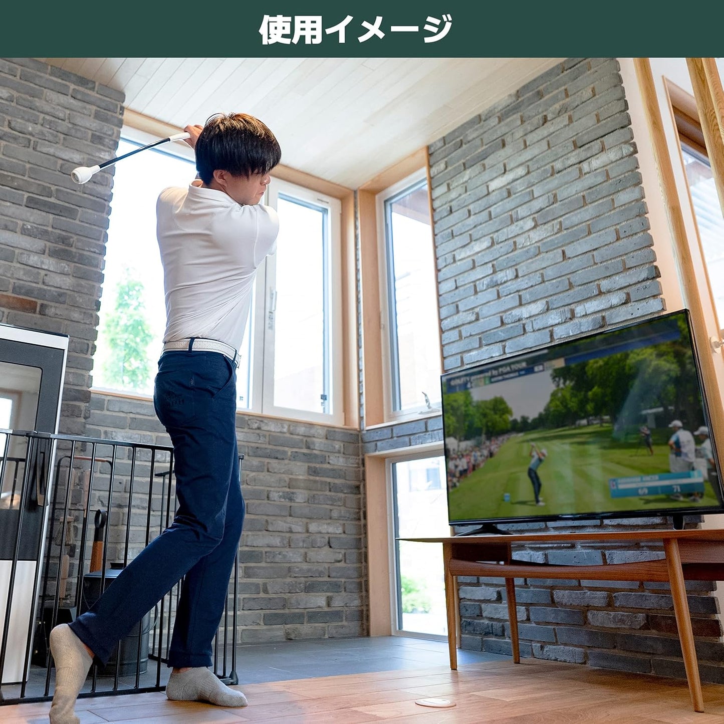 Tabata(タバタ) ゴルフ スイング 素振り 練習用品 トルネードスティック ショート ロング GV0231/GV0232