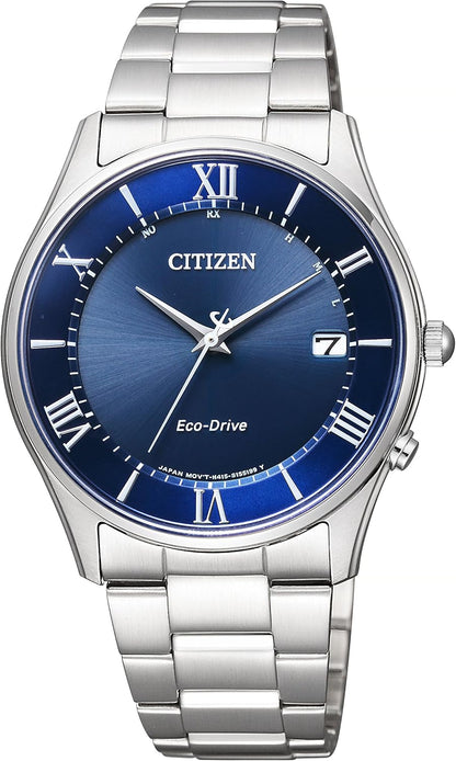 [CITIZEN] 腕時計 CITIZEN COLLECTION (電波時計/防水/薄型) AS1064-53E 光発電エコ・ドライブ NIGHT COLOUR EDITION サファイアガラス メンズ ビジネス アナログ シンプル 日付 秒針ブラック 黒 電波ソーラー